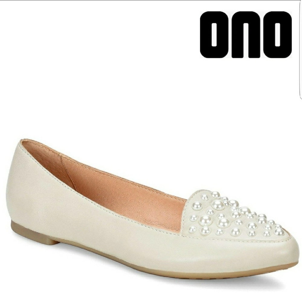 Women ONO Agathe Pearl Detail Flat